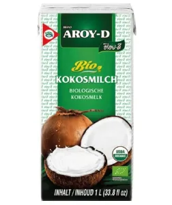 Aroy-D kokosové mléko BIO Obsah: 1000 ml