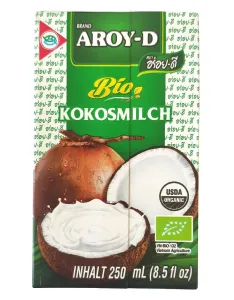 Aroy-D kokosové mléko BIO Obsah: 250 ml