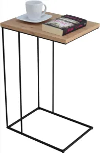 ArtAdrk Příruční stolek DRU | černé nohy Barva: Dub artisan