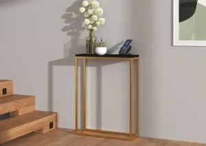 ArtAdrk Příruční stolek LUCAS | zlaté nohy Barva: Černá