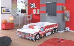 ArtAdrk Dětská auto postel FIRE TRUCK Provedení: 70 x 140 cm