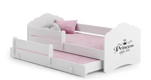 ArtAdrk Dětská postel CASIMO II | s přistýlkou ​​a zábranou Provedení: Princess
