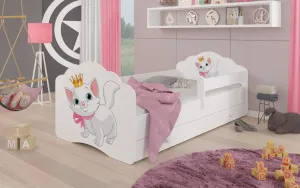 ArtAdrk Dětská postel CASIMO | se zábranou Provedení: Kočička