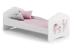 ArtAdrk Dětská postel CASIMO | 80 x 160 cm Provedení: Balerína s jednorožcem