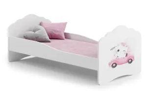 ArtAdrk Dětská postel CASIMO | 80 x 160 cm Provedení: Kočička v autě