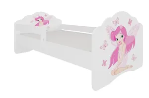 ArtAdrk Dětská postel CASIMO | se zábranou Provedení: Dívka s křídly