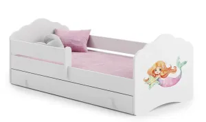 ArtAdrk Dětská postel CASIMO | se zásuvkou a zábranou Provedení: Mořská panna