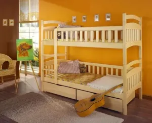 ArtBed Dětská patrová postel DOMINIK Provedení: Borovice přírodní