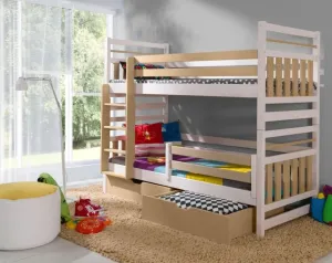 ArtBed Dětská patrová postel MIROMIR Provedení: Borovice přírodní