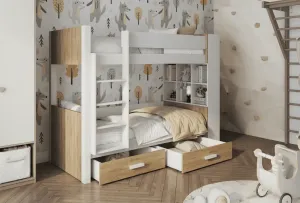 ArtBed Dětská patrová postel GASPAR | 80 x 180 cm Provedení: Borovice přírodní