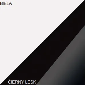 ArtCross Komoda STELLA | STE-01 Barva: Bílá / černý lesk