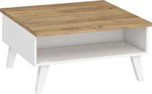 ArtCross Konferenční stolek Nord-06 Barva: craft zlatý/bílý