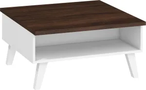 ArtCross Konferenční stolek Nord-06 Barva: Dub sonoma tmavý/bílá