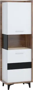 ArtCross Regál 2D BOX-07 Barva: craft tobaco / bílá / černá