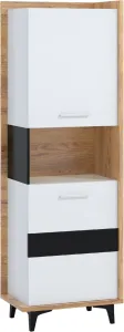 ArtCross Regál 2D BOX-07 Barva: craft zlatý/bílá/černá