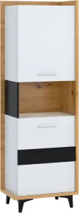 ArtCross Regál 2D BOX-07 Barva: dub artisan / bílá / černá