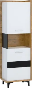 ArtCross Regál 2D BOX-07 Barva: dub burgun / bílá / černá