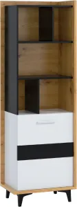 ArtCross Regál BOX-06 Barva: dub artisan / bílá / černá