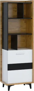 ArtCross Regál BOX-06 Barva: dub burgun / bílá / černá