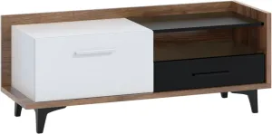 ArtCross TV stolek BOX-08 Barva: craft tobaco / bílá / černá