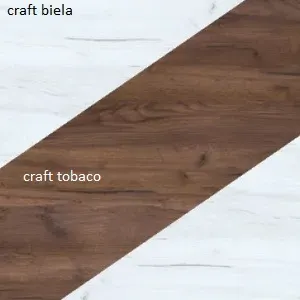 ArtCross Šatní skříň NOTTI | 07 Barva: craft bílý / craft tobaco / craft bílý