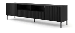 ARTBm Tv stolek WAVE 200 | 2D2S Provedení: Černý mat / černé nohy