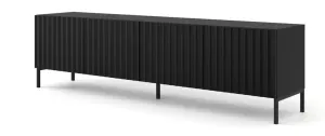ARTBm Tv stolek WAVE 200 | 4D Provedení: Černý mat / černé nohy