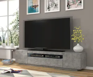 ARTBm TV stolek AURA 200 | beton Variant: bez LED osvětlení