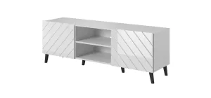 Artcam TV stolek ABETO 150 Barva: Bílá / bílý lesk