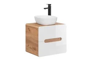 ArtCom Koupelnová skříňka s umyvadlem ARUBA White U60/3 | 60 cm