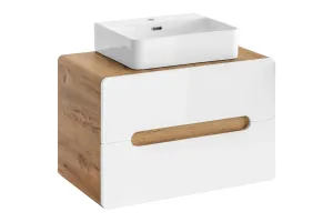 ArtCom Koupelnová skříňka s umyvadlem ARUBA White U80/1 | 80 cm