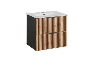 ArtCom Koupelnová skříňka s umyvadlem XILO U60/2 | 60 cm #5838756
