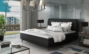 Artelta Manželská postel ASTERIA | 140 x 200 cm Barva: Černá / Sawana 14