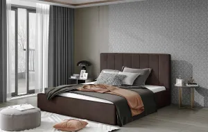 Artelta Manželská postel AUDREY | 140 x 200 cm Barva: Hnědá / Dora 28