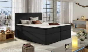 Artelta Manželská postel BOLERO Boxspring | 140 x 200 cm Bolero barva: Sawana 14, Bolero rozměr: 140x200 cm
