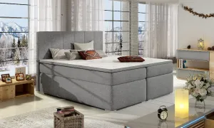 Artelta Manželská postel BOLERO Boxspring | 140 x 200 cm Bolero barva: Sawana 21, Bolero rozměr: 140x200 cm