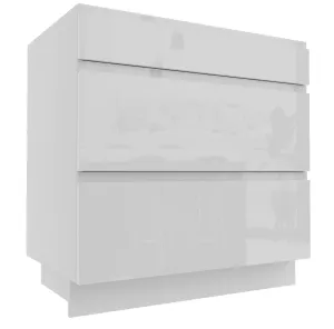 ArtExt Kuchyňská skříňka spodní FLORENCE lesk | D3A 80 Barva korpusu: Bílá