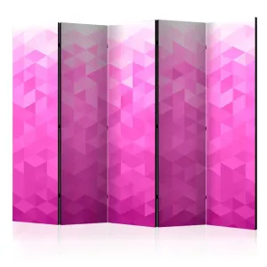Paraván Pink pixel Dekorhome 225x172 cm (5-dílný)