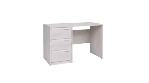 ArtGiB Psací stolek DENVER D-01 Barva: bílý dub/ bílá lesk