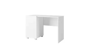 ArtGiB Psací stolek CALABRINI C-01 Barva: Bílá / bílý lesk