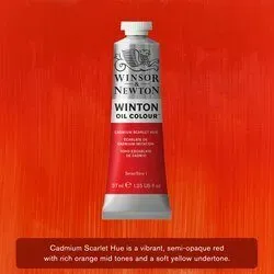 Olejová barva Winton 37ml – 107 cadmium scarlet hue