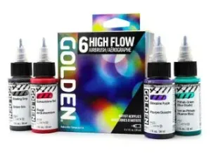Sada barev Golden High Flow Airbrush set 6x30ml