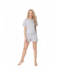 Aruelle Hearty Short Grey Dámské pyžamo, XL, šedá