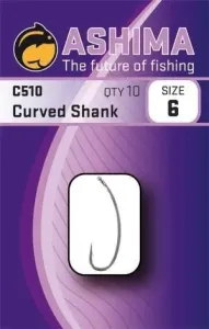 Ashima Háčky C510 Curved Shank 10ks - vel. 6
