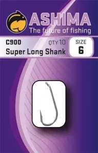 Ashima Háčky C900 Super Long Shank 10ks - vel. 4