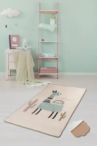 Conceptum Hypnose Dětský koberec Lama 100x160 cm růžový