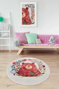 Conceptum Hypnose Dětský kulatý koberec Bears Garden 140 cm vícebarevný