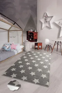 Conceptum Hypnose Dětský koberec Stars 140x190 cm šedý