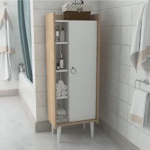 Hanah Home Koupelnová skříňka Mirage 50 cm bílá/hnědá