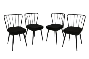 ASIR Set židlí YILDIZ černý #4962329